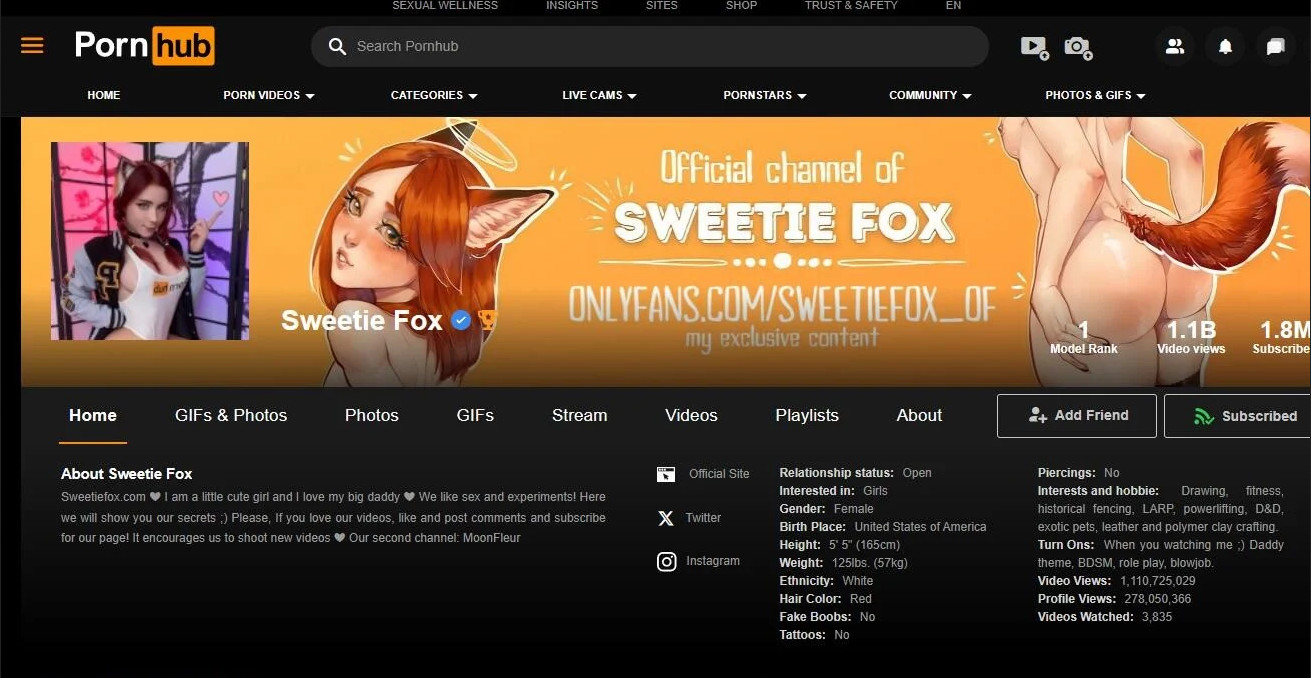 P站排名第一肥臀《Sweetie Fox》2024年视频合集[8V/3.26G]